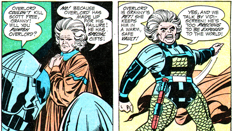 Granny reveals her battle armor in Mister Miracle #2.
